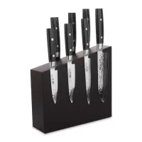 Набор из 7-и кухонных ножей на подставке из дуба, серия Zen, YAXELL, Япония, 