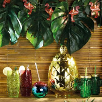 Набор из 2-х стаканов для коктейлей, 650 мл, стекло, красный, зеленый, серия Bar Craft, KITCHEN CRAFT, Великобритания_00810360046368062572.jpg