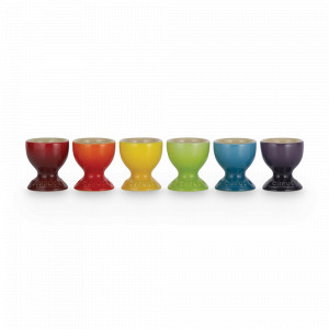 Набор из 6-ти подставок для яиц, 5,9 см, керамика, серия Rainbow, LE CREUSET, Франция, Скидка -15% на Le Creuset