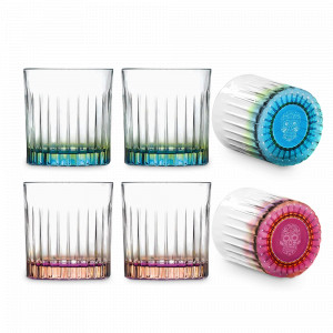 Набор из 6-ти стаканов для виски Pedro&amp;Rosa, 360 мл, хрустальное стекло, серия Oasis, RCR, Италия, Бокалы для виски