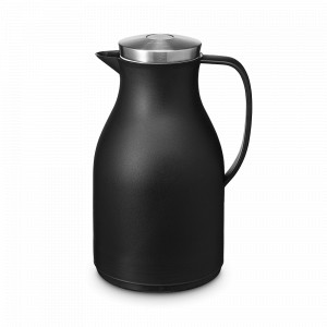 Термокувшин Keep Heat, 1500 мл, нержавеющая сталь, боросиликатное стекло, черный, SMART SOLUTIONS, Россия, Термосы
