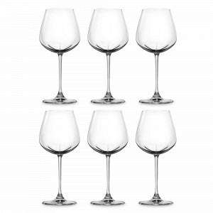 Набор из 6-ти бокалов для белого вина, 485 мл, бессвинцовый хрусталь, серия Desiree, LUCARIS, Таиланд, Фужеры для вина