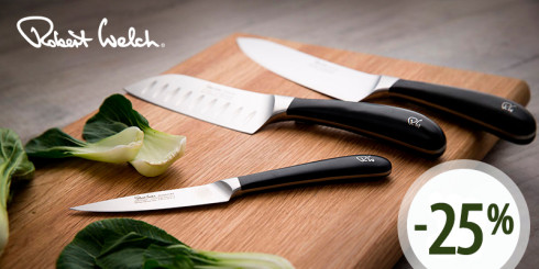 Скидка -25% на ножи Robert Welch