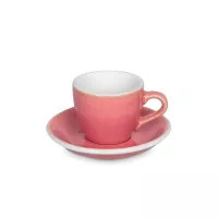 Пара кофейная, 80 мл, фарфор, розовый, серия Egg, LOVERAMICS, Гонконг, 