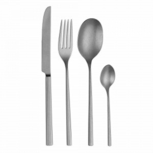 Набор столовых приборов, 24 предмета на 6 персон, нержавеющая сталь 18/10, матовое покрытие, серия Marchesi, BROGGI, Италия, BROGGI (Италия)