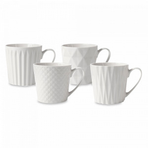 Набор из 4-х кружек, 380 мл, фарфор, белый, серия Nova, MAXWELL WILLIAMS, Австралия, MAXWELL & WILLIAMS (Австралия)