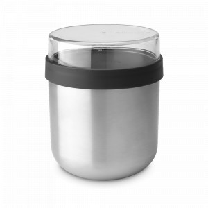 Термоконтейнер , 500 мл, сталь, пластик, темно-серый, серия Make &amp; Take, BRABANTIA, Бельгия, Ланч-боксы