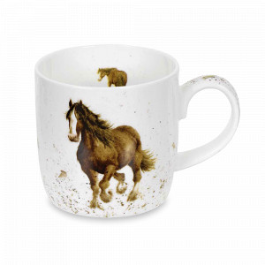 Кружка «Лошадка», 310 мл, костяной фарфор, белый, декор, серия Wrendale Designs, ROYAL WORCESTER, Великобритания, ROYAL WORCESTER (Великобритания)