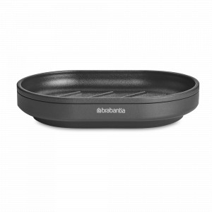 Мыльница , 13 х 9 см, пластик, графитовый, серия MindSet, BRABANTIA, Бельгия, Диспенсеры и мыльницы