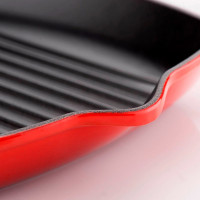 Сковорода - гриль, 26 х 26 см, чугун, красный, серия Cerise, LE CREUSET, Франция_00797450036800248418.jpg