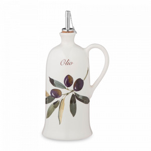 Бутылка для масла, 28 см,  750 мл,  керамика, декор, серия Autunno, NUOVA CER, Италия, NUOVA CER (Италия)