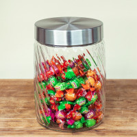 Банка для хранения, 1.3 л, стекло, нержавеющая сталь, HOMEFEEL, Россия_00820010060999236625.jpg