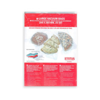 Набор вакуумных пакетов, 25 штук, размер: 28 х 36 см, материал: полиэтилен, STATUS, Словения