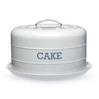 Подставка для торта с крышкой, 28,5 х 18 см, металл, серый, серия Living Nostalgia, KITCHEN CRAFT, Великобритания, 