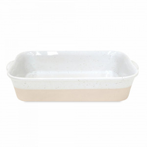 Блюдо для запекания, 35 х 24 см, керамика, белый, бежевый, серия Fattoria, COSTA NOVA, Португалия, Керамическая посуда для запекания в духовке