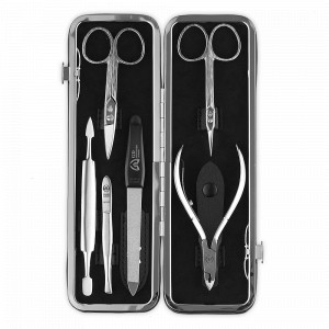 Набор маникюрный в футляре, 6 предметов, GD, Германия, Мужской маникюрный набор