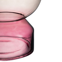 Ваза Триобль, 31.5 см, стекло, розово-дымчатый, Rasteli, Бельгия_00812030044068829767.jpg