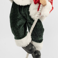 Украшение новогоднее - подвес Санта на канате, 40 см, пластик, полиэстер, серия New Year, ANNA LAFARG, Китай_00820990066810676180.jpg