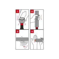Набор из электрического штопора и обрезателя фольги, 27 см, пластик, нержавеющая сталь, серебристый, серия Line Reverse, PEUGEOT VIN, Франция_00810840042914236599.jpg