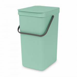 Контейнер встраиваемый для мусора, 16 л, пластик, мятный, серия SORT GO, BRABANTIA, Бельгия, Мусорные ведра SORT&GO BRABANTIA