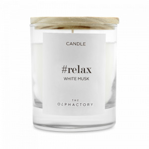 Свеча ароматическая «White Musk», 40 часов горения, воск, стекло, серия The Olphactory, AMBIENTAIR, Испания, Ароматические диффузоры с палочками