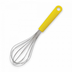 Венчик, 25,5 см, нержавеющая сталь, пластик, желтый, серия Tasty+, BRABANTIA, Бельгия, Венчики
