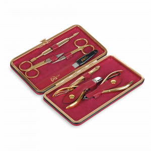 Набор маникюрный в футляре, 7 предметов, GD, Германия, Домашний маникюрный набор