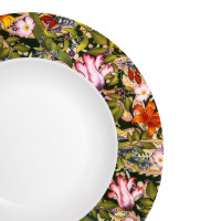 Набор из 6-ти тарелок суповых, 23 см, фарфор, белый, декор, серия Майя, MIX&MATCH HOME, Китай_00813890006957724846.jpg