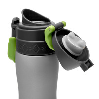 Термокружка Silver, 500 мл, силикон, пластик, коррозионностойкая сталь, 26,5 х 8 х 7,5 см, серебристый, WALMER, Великобритания_00788750049945521497.jpg