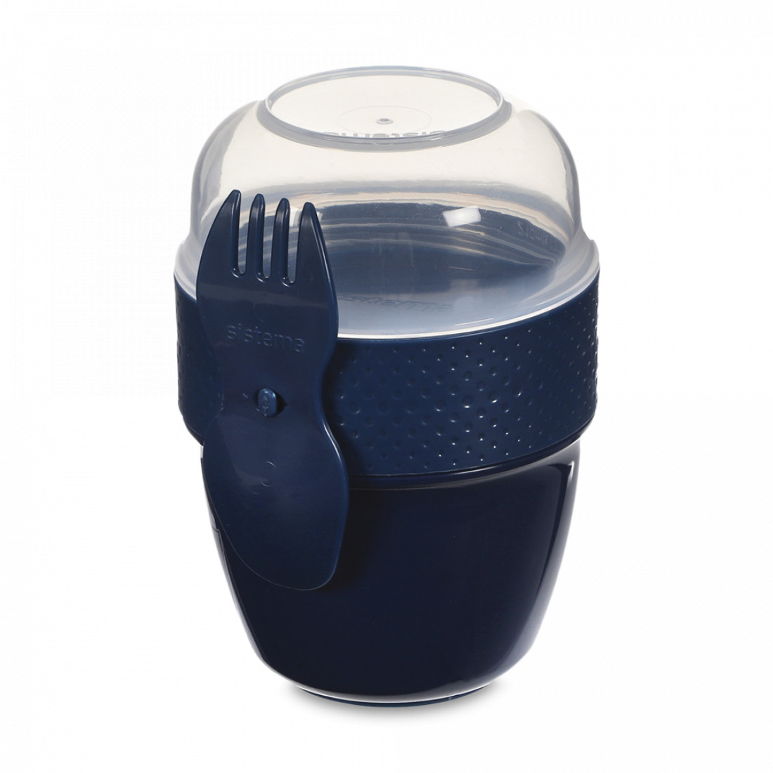 Ланч-бокс круглый, 515 мл, пластик, серия Renew, SISTEMA, Новая Зеландия