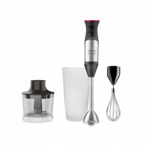 Блендер погружной 3-мя насадками, 1200 Вт, нержавеющая сталь, пластик, черный, TAURUS, Испания, Блендеры погружные