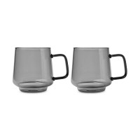 Набор из 2-х кружек Sala, 400 мл, стекло, серый, серия Blend, MAXWELL WILLIAMS, Австралия