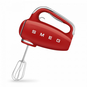Миксер ручной, 17,1 х 22 х 10 см, пластик ABS, нержавеющая сталь, красный, SMEG, Италия, SMEG (Италия)