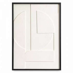 Панно декоративное с эффектом 3D Minimalism, 50 х 70 см, холст с черной рамой, серия Art, BERGENSON BJORN, Великобритания, Предметы интерьера