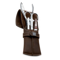 Набор маникюрный в кожаном футляре, 4 предмета, ERBE, Германия