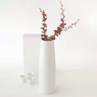 Ваза Bamboo, 39 см, фарфор, белый, WALLENDORFER, Германия_00813280065200963196.jpg