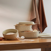 Форма для выпечки ржаного хлеба Fantail Bird, 2.3 л, 33 х 16 см, керамика, бежевый, серия Birds of Paradise, LIBERTY JONES, Россия_00817550039262318917.jpg