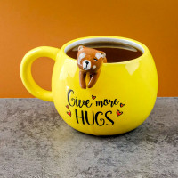 Кружка Медвежонок, 430 мл, керамика, желтый, серия Animals, REPAST, Чехия_00821350066832858416.jpg