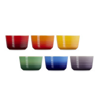 Набор из 6-ти рамекинов, 100 мл, каменная керамика, мультиколор, серия Rainbow, LE CREUSET, Франция_00823640066023598243.jpg