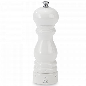 Деревянная солонка-мельница 18 см, белая лакированная, серия Paris Laque Blanc, PEUGEOT, Франция, PEUGEOT (Франция)