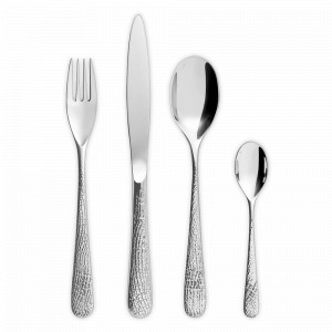 Набор столовых приборов на 6 персон, 24 предмета, нержавеющая сталь 18/10, стальной, серия Supernature, GUY DEGRENNE, Франция, Наборы столовых приборов на 6 персон