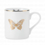 Кружка Butterflies, 280 мл, фарфор, белый, золотистый, серия Mikasa Hampton, KITCHEN CRAFT, Великобритания