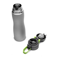 Термокружка Silver, 500 мл, силикон, пластик, коррозионностойкая сталь, 26,5 х 8 х 7,5 см, серебристый, WALMER, Великобритания_00788750049939799249.jpg