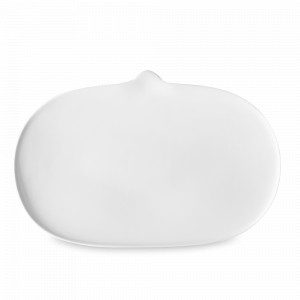 Блюдо овальное сервировочное, 35.5 х 23.5 см, фарфор, белый матовый, серия The Tablet, COOKPLAY, Испания, Блюда из фарфора