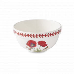 Салатник порционный «Летний луг Мак», 14 см, фаянс, белый, декор, серия Botanic Garden, PORTMEIRION, Великобритания, PORTMEIRION (Великобритания)