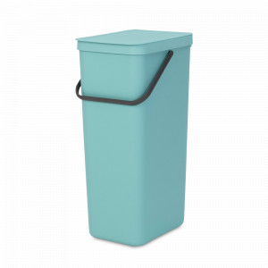 Контейнер для мусора, 40 л, пластик, голубой, серия SORT GO, BRABANTIA, Бельгия, Скидка до -20% на мусорные ведра Brabantia