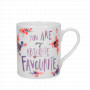 Кружка Absolute Favourite, 330 мл, костяной фарфор, декор, серия Can Mug, KITCHEN CRAFT, Великобритания