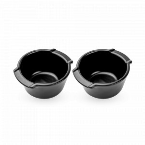 Набор из 2-х рамекинов, 11 см, 200 мл, керамика, черный, серия Satin Black, PEUGEOT CERAMIC, Франция, Скидка до -35% на PEUGEOT CERAMIC