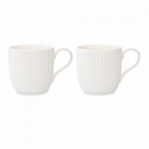 Набор из 2-х кружек Dual Glazing, 350 мл, фарфор, белый, серия Soft Ripples, LIBERTY JONES, Россия, Российский фарфор