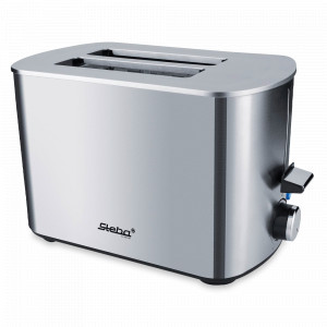 Тостер на 2 хлебца INOX, 18 х 28,5 х 16,5 см, нержавеющая сталь, пластик, стальной, STEBA, Германия, Прочая бытовая техника STEBA
